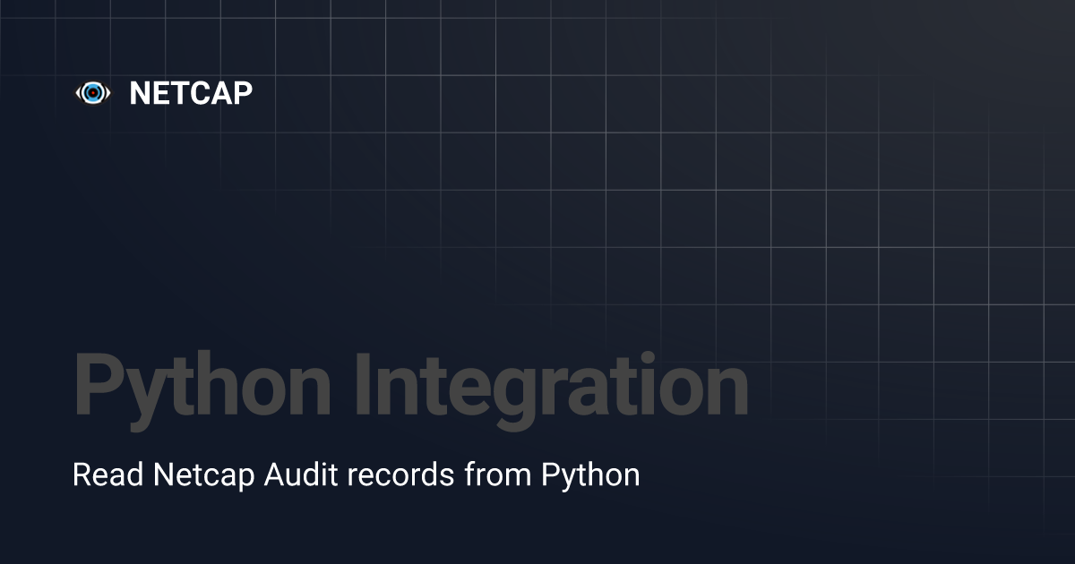 Python integration netcap